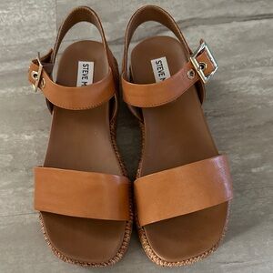 Steve Madden Tan Leather Sandals